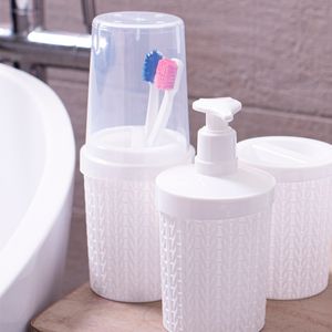 Porta Cotonete Trama Plasútil Branco