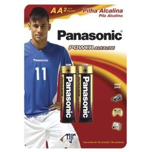 Pilha Alcalina Panasonic Power Alkaline Aa Pequena LR6 2 Unidades