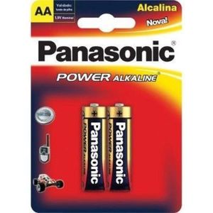 Pilha Alcalina Panasonic Power Alkaline Aa Pequena LR6 2 Unidades