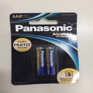 Pilha Panasonic Alcalina Premium Aaa Com 2 Unidades