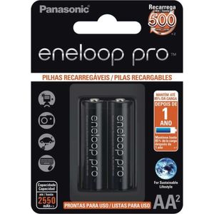 Pilhas Eneloop Pro Panasonic 02 Pilhas AA 2550Mah