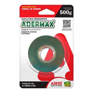 Fita Dupla Face Adere XT100S Transparente 12mmx0,2m