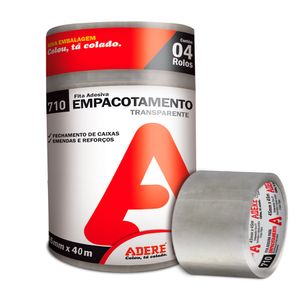 Fita de Empacotamento Transparente Adere 710 45mmX40mm
