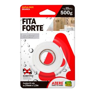 Fita Dupla Face Adere Fita Forte Areas Umidas 24 MM X 1,5 M