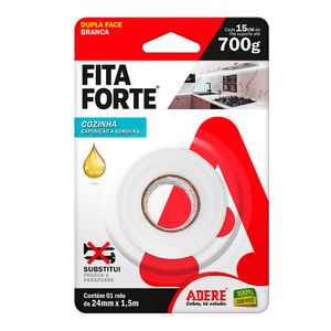 Fita Dupla Face Adere Fita Forte Areas Gordurosas 24 MM X 1,5 M