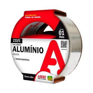 Fita De Alumínio Adere Vedação 233 Prata