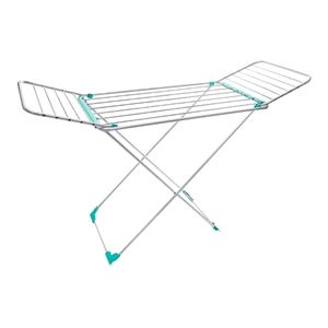 Varal de Chão de Alumínio com 2 Abas Big Cromado 162x56CM - Secalux
