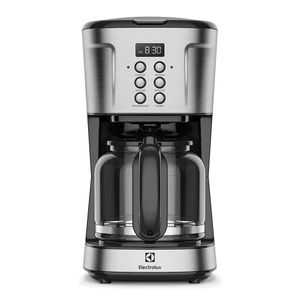 Cafeteira Elétrica Digital Programável 38 Xícaras Experience Preto e Cromado - ECM30 - Electrolux