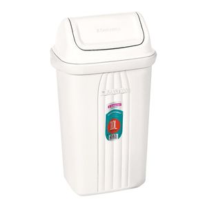 Lixeira Retang C/Tp Basculante Plast 10L Sanremo