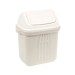 Lixeira Retang C/Tp Basculante Plast 6,6L Sanremo