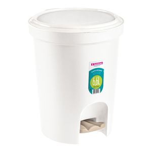 Lixeira Redonda C/ Pedal Plast 6,6L Br Sanremo