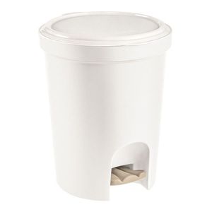 Lixeira Redonda C/ Pedal Plast 13,5L Br Sanremo