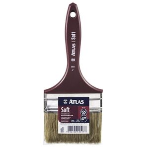 Trincha Soft com Cerdas Brancas Atlas 355/9 4"