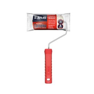 Pincéis Atlas 306/9 com Rolo de Pintura de Pele de Carneiro 9Cm