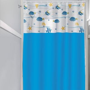Cortina para Box Plast Leo Peixes 1,35x2m