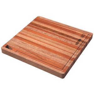 Tábua Retângular para Churrasco em Madeira Jatobá Mesclada de Preparar e Servir Rost 33X33CM - 13553071 - Tramontina