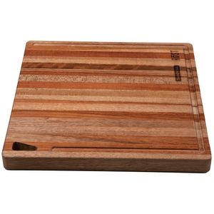 Tábua Retângular para Churrasco em Madeira Jatobá Mesclada de Preparar e Servir Rost 33X33CM - 13553071 - Tramontina