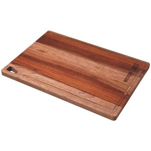 Tábua Retângular para Churrasco em Madeira Jatobá Mesclada de Preparar e Servir Rost 41X28CM - 13555071 - Tramontina