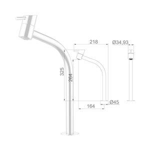 Torneira para Banheiro Mesa Swan Cromado - 1195C42 - Lorenzetti