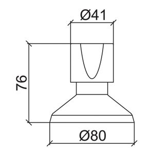 Acabamento para Registro de Gaveta e Pressão Loren Luna 1", 1/2" e 3/4" - 4901C41 - Lorenzetti
