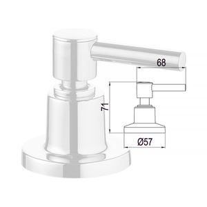 Acabamento para Registro de Gaveta e Pressão Loren Fit Slim 1", 1/2" e 3/4" - 4901C31 - Lorenzetti