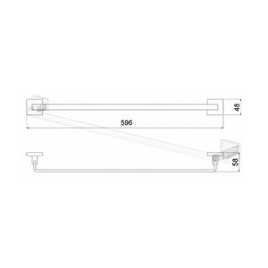 Porta Toalha Barra Loren Vogue Cromado - 2040C98 - Lorenzetti