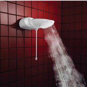 Ducha Elétrica Multitemperatura Top Jet Turbo com Pressurizador 220V 6400W Branco - Lorenzetti