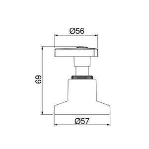 Acabamento Loren Way 4901 C30 para Registro de Gaveta/Pressão de 1, ½ e ¾ Lorenzetti