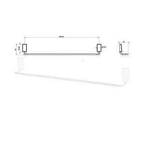 Porta Toalha Barra Loren Way Cromado - 2040C30 - Lorenzetti