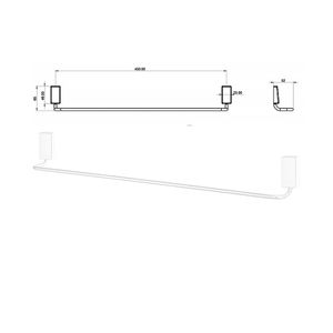 Porta Toalha Barra Loren Way Cromado - 2040C30 - Lorenzetti