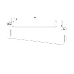 Porta Toalha Barra de Aço Inox Loren Way Cromado - 2040C30 - Lorenzetti