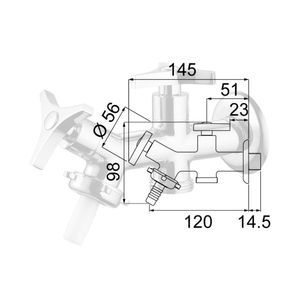 Torneira Mq Lavar 1131 C30 Lorenway Lorenzetti