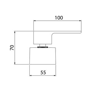 Acabamento Loren Like 4906 B78 Black para Registro de Gaveta/Pressão de 1, ½ e ¾ Lorenzetti
