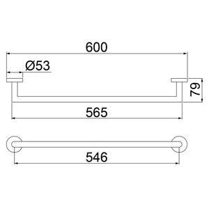 Toalheiro Barra Loren Loft 2040 R82 Rose Gold Lorenzetti