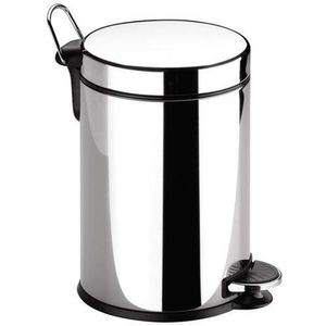 Lixeira Inox com Pedal e Balde Decorline Cromado 5L - Brinox