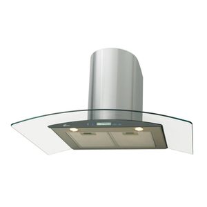 Coifa de Parede Fischer Talent Touch com Vidro Curvo e 3 Velocidades 90cm Inox Escovado 220v