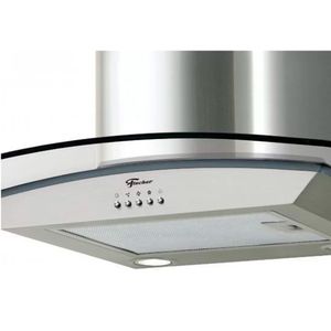Coifa de parede com Vidro Curvo Talent Inox 60CM - CFT060 - Fischer