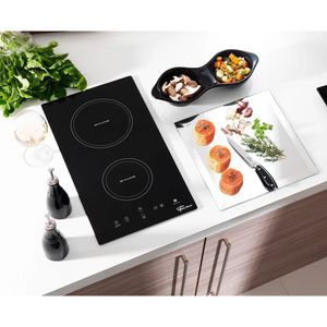 Fogão Cooktop Elétrico com 2 Bocas de Indução Mesa Vitrocerâmica Preto - Fischer