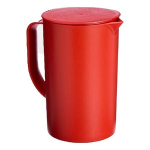 Jarra Casual Com Tampa 1L Vermelha - Coza