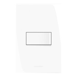 Conjunto de 1 Interruptor Simples Inovapro Branco 4x2 - Alumbra