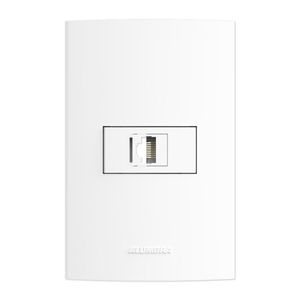 Tomada Alumbra Inovapro 2 Seções RJ45 CAT5E 4X2