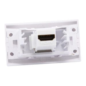Conector HDMI Alumbra Placa para Móveis Branco