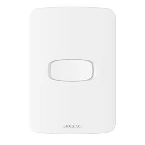 Conjunto de 1 Interruptor Simples Gracia Branco 4x2 - Alumbra