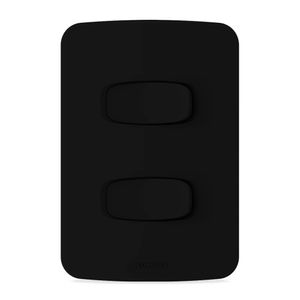 Interruptor 4X2 Alumbra Gracia Maxx Duplo Simples 10A Black