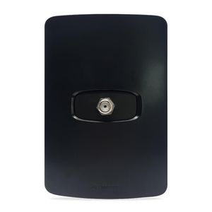 Tomada Coaxial Alumbra Gracia Maxx4X2 Tv/Vídeo Black