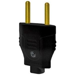 Plug Alumbra 2P 10A Prata