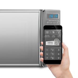 Micro-ondas com Função Limpa Fácil e Modo Tira Odor Cromado 27 Litros 220V - MS37R - Electrolux