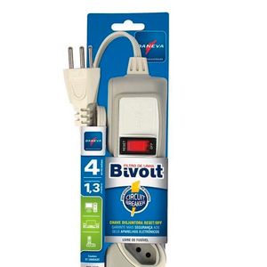 Filtro de Linha Legrand 2P/T 10A Breaker Bivolt Cinza
