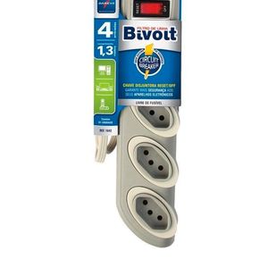 Filtro de Linha Legrand 2P/T 10A Breaker Bivolt Cinza