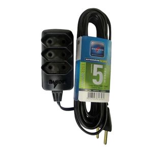 Extensão Sortida Legrand Daneva 2P 10A 5 M Preto